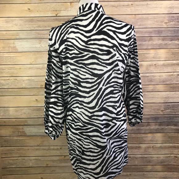 Ralph Lauren Zebra Tunic Top Dress Coverup - Picture 5 of 7
